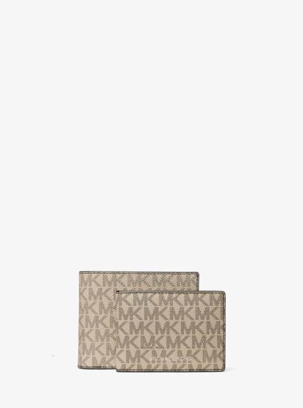 Panske Penazenky Michael Kors Harrison Logo Billfold With Passcase Hnede - Doplnky Michael Kors Levně | ASYBH-3408